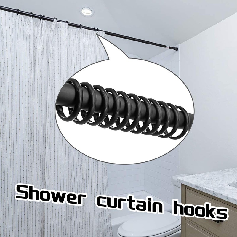 Shower Curtain Rings Plastic Curtain O Rings Hook Hanger Bath
