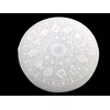 Selenite Charging Plate with Zodiac Sign "Astrology" Engraving Diameter 10.5