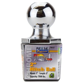 Reese Towpower 7061200 2" Chrome Carbon Forged Interlock Hitch Ball