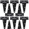 FengWu 10 Pack T-Strap 4 Inch Heavy Duty Tee Hinge