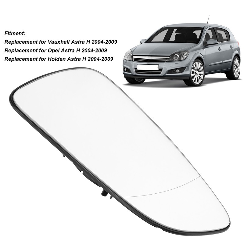 2PCS Outside Rear View Mirror Glass Left Right Self Adhesive