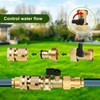 Mdlufee Garden Hose Quick Connector,3/4 inch Brass Shut Off Valve