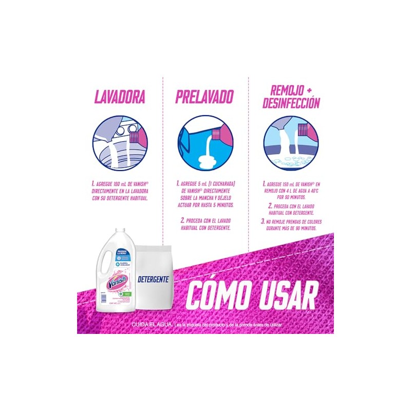 Vanish Líquido Quitamanchas Sin Cloro White 1.7 L