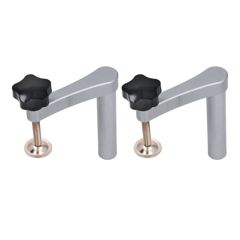 2PCS 20mm Bench Dog Clamps Adjustable Benchtop Quick Clamp Aluminum