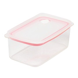 Pearl Metal Easy Clean HB-2625 Deep Airtight Storage Container, M, Pink, Made in Japan