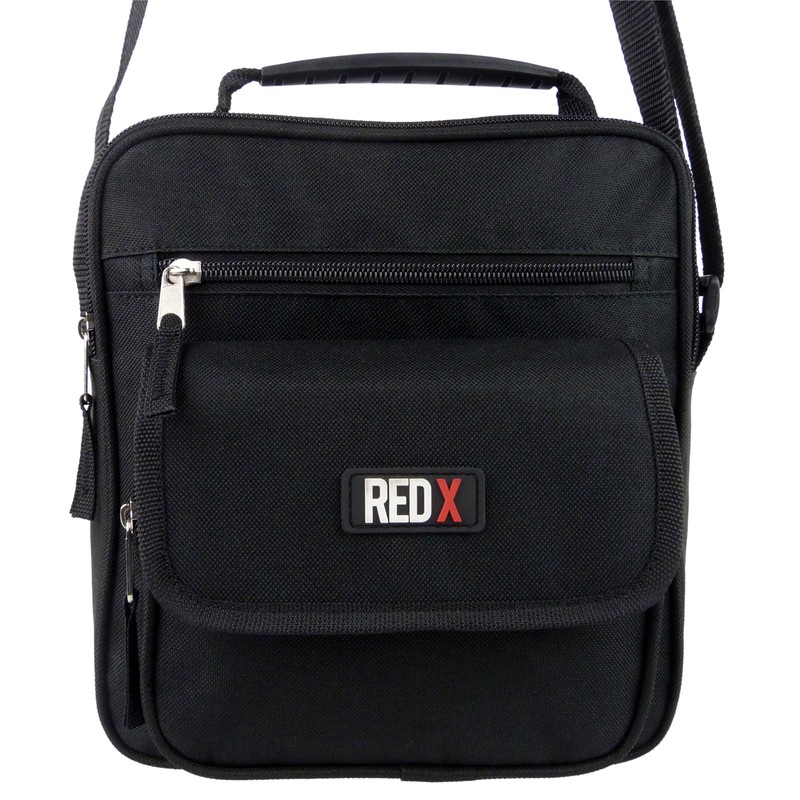 RED X Black Medium Mens Ladies Canvas Cross Body Messenger