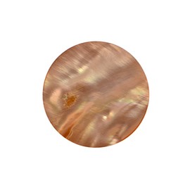 Quiges Natural Shell Small 25mm Coin Rose Gold for Interchangeable Pendant Necklace