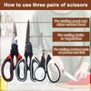 PECULA Kitchen Scissors, 3 kitchen Shears, kitchen scissors for food
