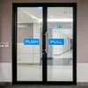 YOKIVE 2 Pcs Push Pull Door Sign, Door Sign Self