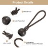 sourcing map 6Pcs 4" Bungee Tie Downs, Sun Shade Tie