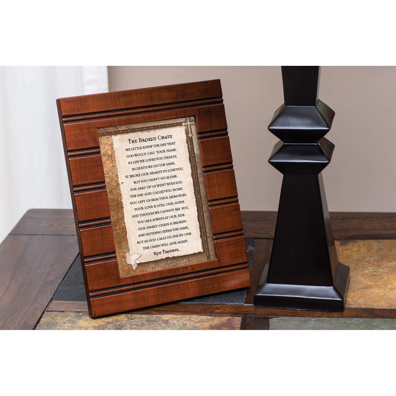 Elanze Designs The Broken Chain Ron Tranmer Bereavement Woodgrain 8