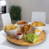 Bamboo Lazy Susan Spinning Turntable for Kitchen Storage and Table