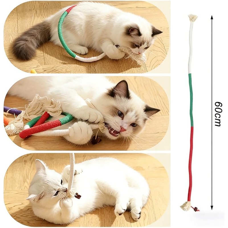 Lumbor37 Cuerdas Masticables para Gatos, 3PCS Juguetes para Masticar Cuerda