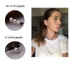 Women White 3 Cultured Freshwater Pearls Choker Necklace on Genuine
