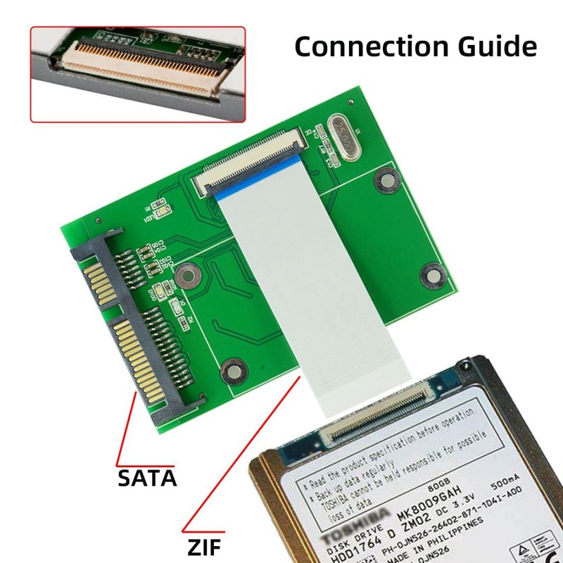Cablecc - Placa adaptador ZIF CE de 40 pines SSD/HDD