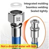 Qrity Pack of 2 G1/2 Inch Internal Thread Flexible Pipes,