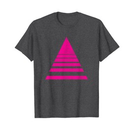 Geometric Triangle Sliced Shapes Geometry Art Distressed T-Shirt