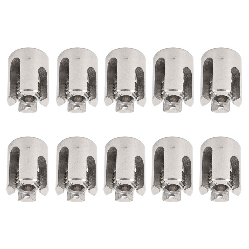 10Pcs Wire Rope Trellises Cross Clip Stainless Steel Cable Railing