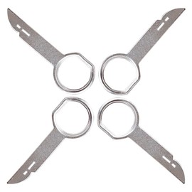 Amusingtao 4pcs Radio Release Keys, 6mm x 68mm Radio Removal Tool Key Tools with Easy Grip Handles, Radios Removal Tool Key Tools
