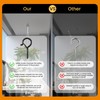 50 PCS Q-Hanger Hooks with Safety Buckle, Windproof Screw Wall