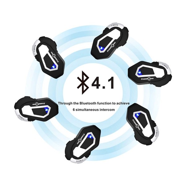 FreedConn Motocycle Helmet Waterproof Wireless Bluetooth Headset TMAX-S with L3