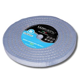 Lux Metal - Polishing Disc 250 mm Cotton Suitable for Grinding Stand Double Grinder Drill Cordless Screwdriver Angle Grinder Polishing Discs for Polishing Metal such as Aluminium Stainless Steel for