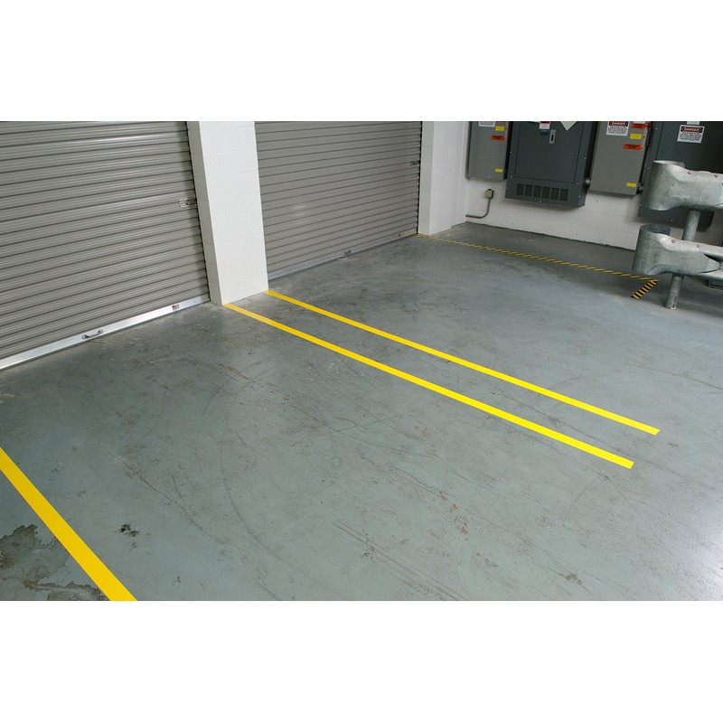 Brady 58200 108' Length, 2" Width, B-725 Vinyl Tape, Yellow