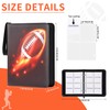 Zettokete 4 Pocket Football Card Binder,50 Double-Sided Pages for 400