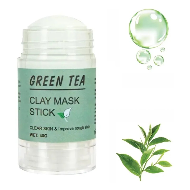 Mascarilla De Té Verde En Barra Sin Poros, Arcilla Purificad