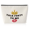 40th Birthday Gifts for Women 25x17CM Makeup Bag 40 Year
