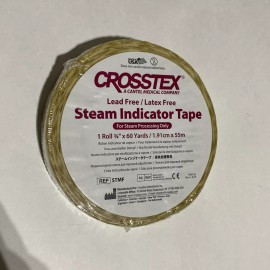 Crosstex LOT OF 13 Crosstex Sterilization Steam Indicator Tape 3/4"x 60 Yd Rolls REF STMF