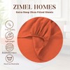 ZIMEL HOMES Non Iron Soft Poly-Cotton Plain Dyed Fitted Sheet