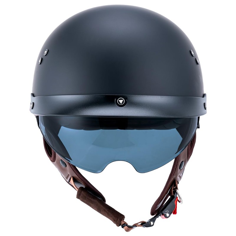 JQF Gear Retro Motorcycle Helmets for Men Women Open Face