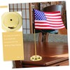 Levemolo Sturdy Metal Plastic Desk Flag Pole Holder Office Decor