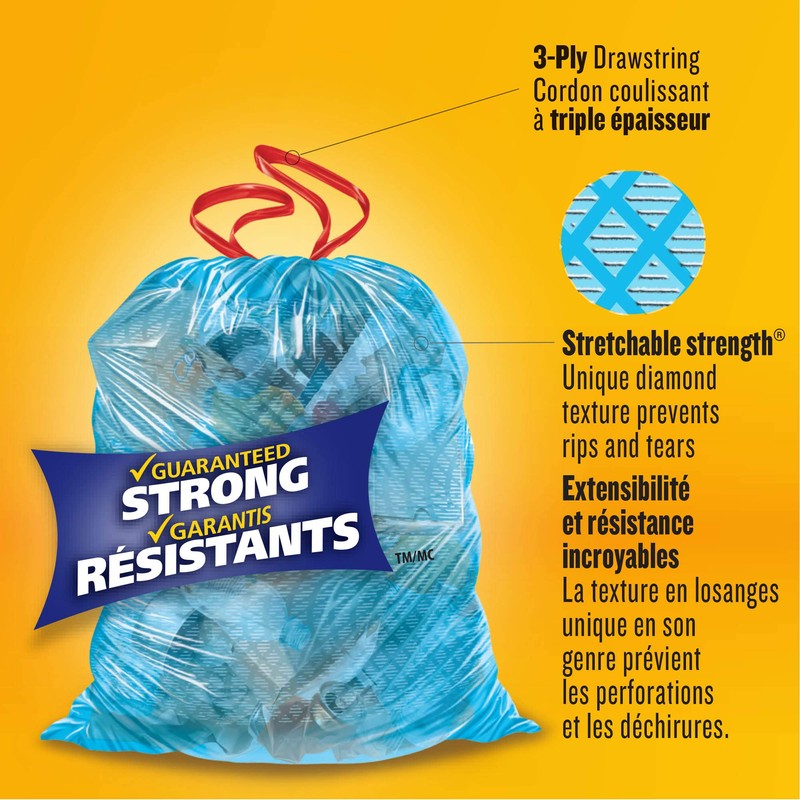 Glad Glad Blue Recycling Bags - Large 90 Litres -