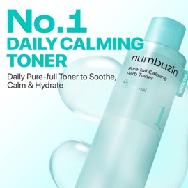 Numbuzin No.1 Toner |Pure-Full Soothing Herbs Trouble Redness Control Excessive Oil Centella Asiatica Heartleaf Licorice Root Acne Sensitive Skin 10.14 fl.oz.10.14 Fl Oz / Numbuzin No.1 토너 | 퓨어-풀 진정 허브 트러블 발적 과도한 오일 컨트롤 센텔라 아시아티카 하트리프 감초 뿌리 여드름성 민감성 피부 10.14 fl. oz. 10.14 Fl Oz