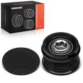 A-Premium Alternator Freewheel Clutch Pulley Compatible with Subaru Forester 2014-2018 2.0L, Forester 2014-2016 2.5L, 6 Grooves Clockwise