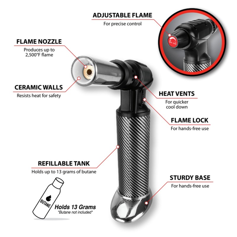 Performance Tool W2015 Adjustable Jet Flame Torch