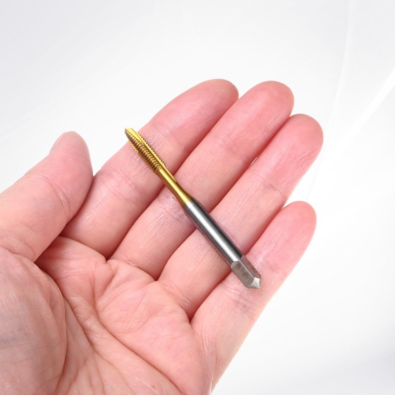 M METERXITY 1-Pack M4x0.7mm Metric Thread Tap, HSS Titanium Coated