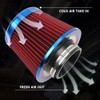 Cold Air Intake Filter, High Performance, Washable Filter, Clamp-On Replacement
