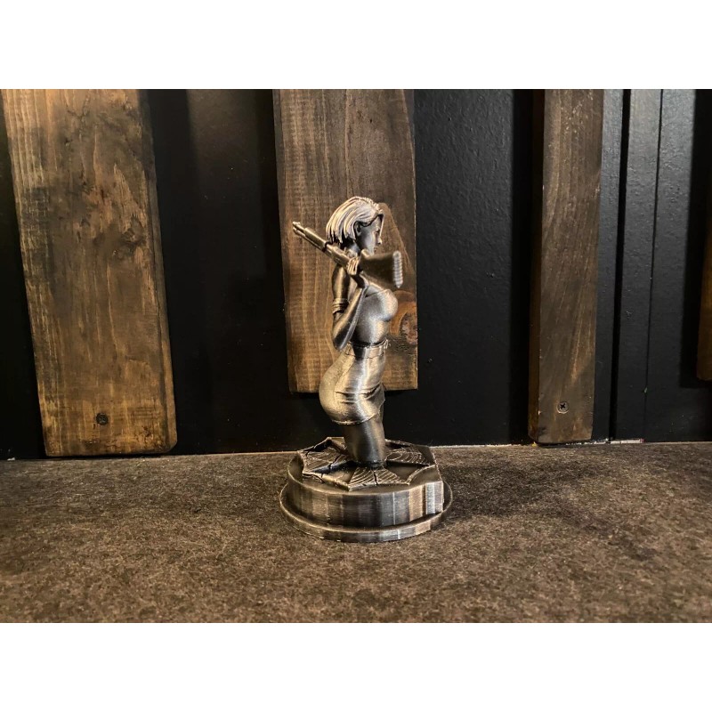 Capcom Resident Evil Jill Valentine Silver Statue 6inches Tall