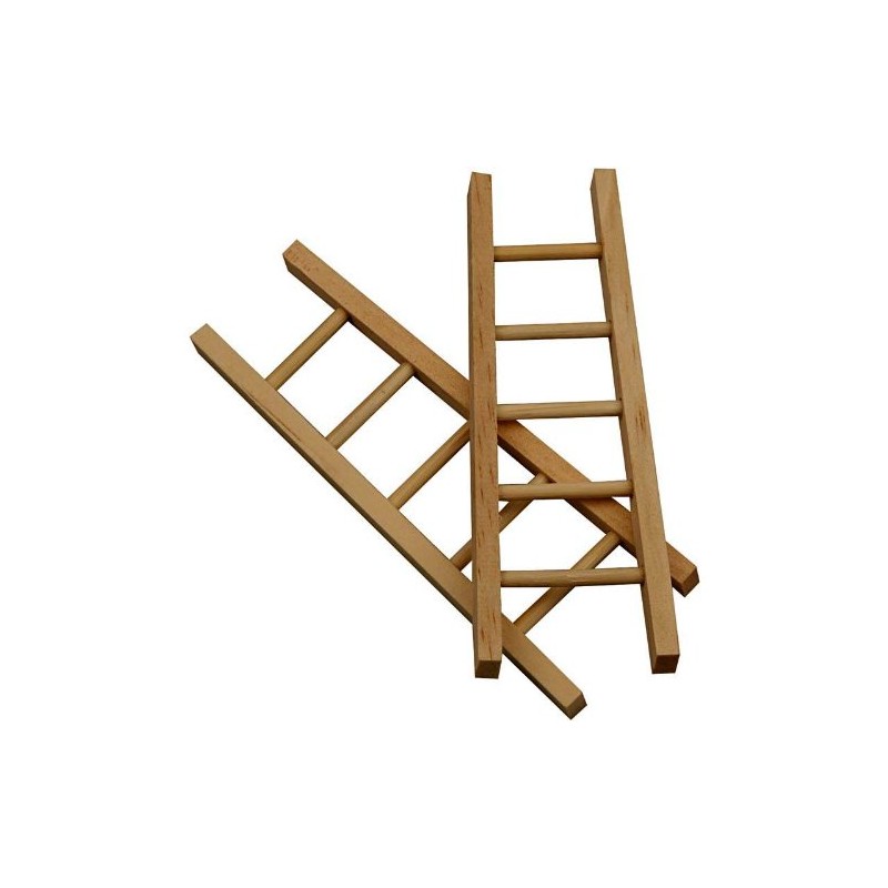 Ladder, size 10x3,5 cm, pine, 6 pcs