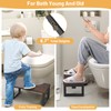 Foldable Toilet Stool, 6" and 7" Wood Poop Stool for
