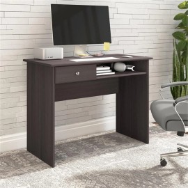 Bush Cabot 40"W Engineered Wood Writing Desk in Heather Gray