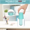 BYAWAY 2 Pack Bathroom Cup Dispenser 3 oz Countertop -