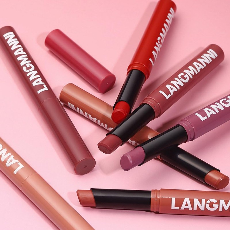 MIRUOKOU (2025 Newest) 12 Colors Matte Nude Lipstick Velvet Long