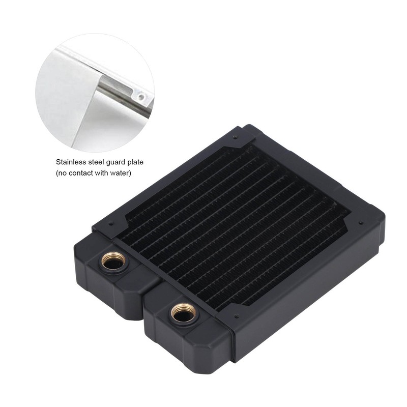 Water Cooling Radiator 14 Pipeline Red Copper Fin G1/4 Thread