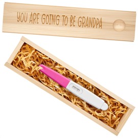 Pregnancy Announcement for Grandparent Grandpa, Pregnancy Test Keepsake Box, Baby Announcement Reveal Gifts Ideas for Husband Grandparents Dad Aunt and Uncle