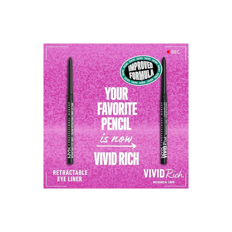 Lápiz de ojos NYX mecánico., Negro