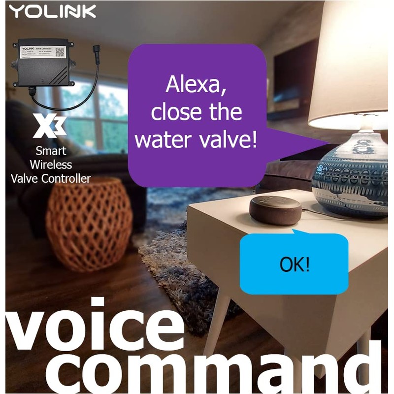 YoLink Smart Wireless X3 Version Valve Controller, Commerical-Grade, 10-Year Battery,